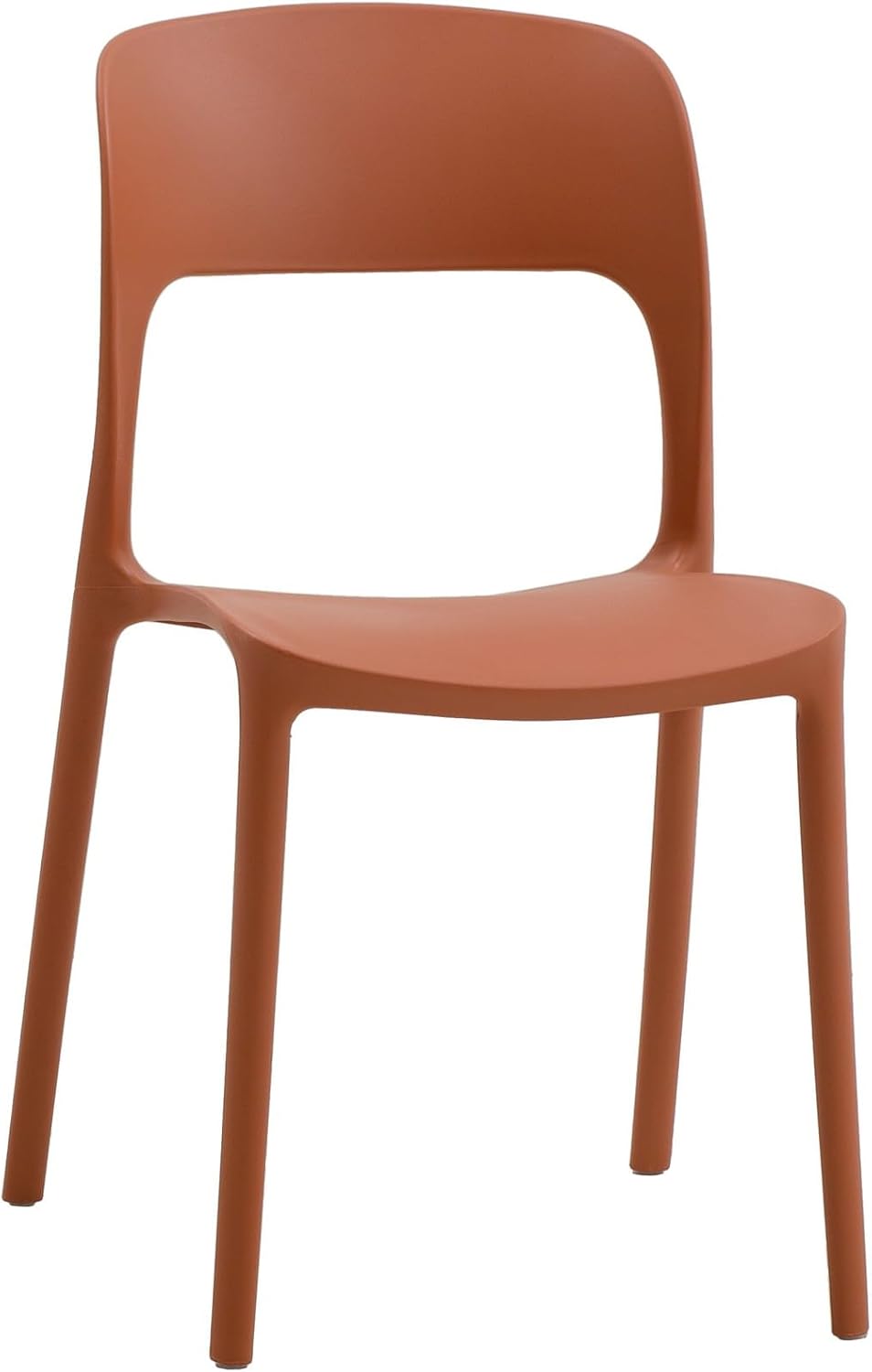 Set 4 sedie SOUTH BEACH terracotta impilabili