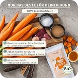 Bio Morosche Karottensuppe Hund mit Huhn – CURAPET – wertvolle Unterstützung bei Durchfall Hund, Magen- & Darmbeschwerden – ideal als Schonkost oder bei Futterumstellung, 130g Portionsbeutel. (6)