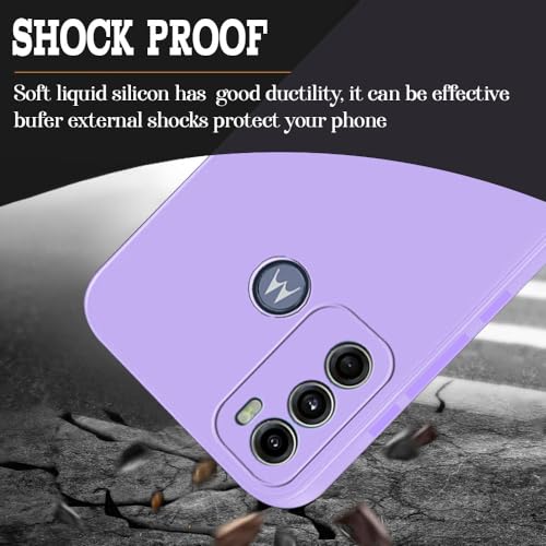 Image of Back Cover for Motorola Moto G60 4G / G40 Fusion 4G | Full Camera Protection | Premium Liquid Silicon Case | Flexible Bumper Case for Motorola Moto G60 4G / G40 Fusion 4G (Purple)