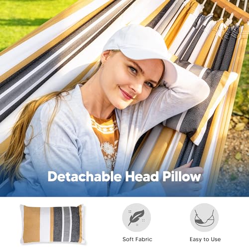 Image of SUNCREAT Hammock with Spreader Bar, Hammock Without Stand, Coffee