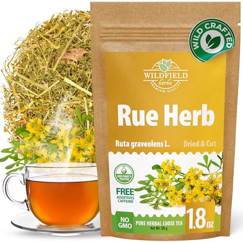 Image of 1.8 oz. Ruda Rue Herb Dried Rue Tea (Ruta Graveolens) - 50g Herbal Tea Rueda Seca Ruda Seca
