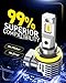 AUXITO H11 LED Yellow Fog Light Bulbs or DRL, 600% Super Brighter 3000K Amber Yellow Light, H8 H16 Fog Lights Replacement for Cars, Non-polarity, Pack of 2