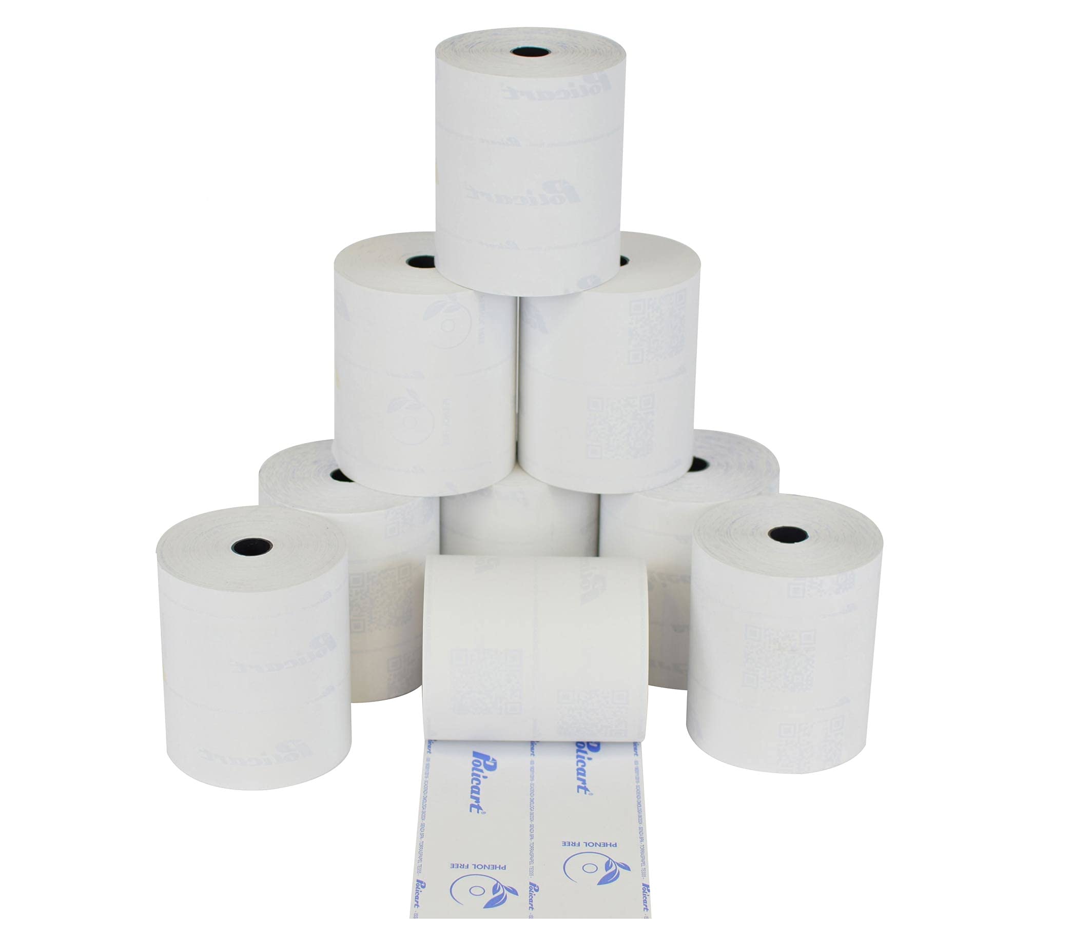 Confezione 100 Rotoli Termici mm 57x30 mt Omologati per Registratore di Cassa Carta Termica 1^ Qualità