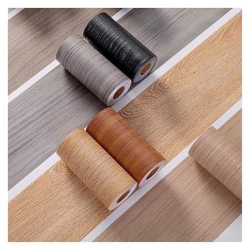 Frises murales imitation bois rouleau adhésif lavable pour plinthes de salon