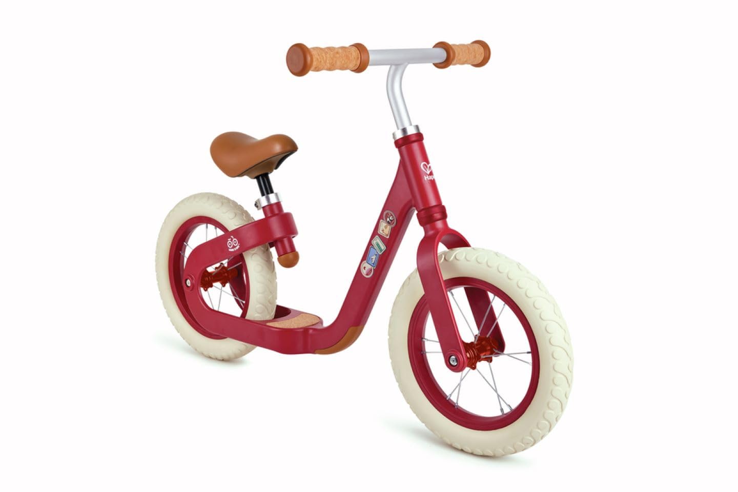 Hape Outdoor Draisienne Rouge - Enfant 3 ans et Plus - Pour l'Équilibre, la Coordination et la Motricité - Cadre Léger en Aluminium, Siège Ergonomique & Réglable - Direction à 60° Initiation Vélo