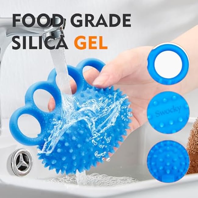 Swokcy Stress Balls for Adults ¨C Hand Exercise Ball & Squeeze Ball Grip Strength Trainer for Finger Therapy, Stress Relief, and Hand Workout(2 pack)