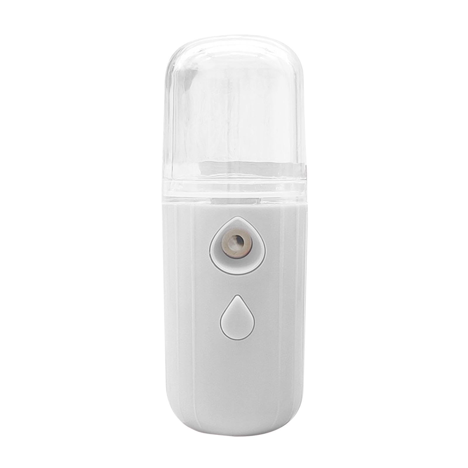 Face Mister – 30 ml Visual Water Tank Gesichtssprüher Feuchtigkeitsspendende Zerstäubung Nano Mister | Handlicher Cool Mist Gesichtsdampfer, tragbarer USB-wiederaufladbarer Mister für Make-up-Wimpern