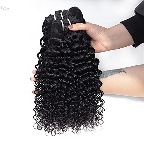 Extensions cheveux humains péruviens ondulés contre les cheveux fins et sans aucun volume