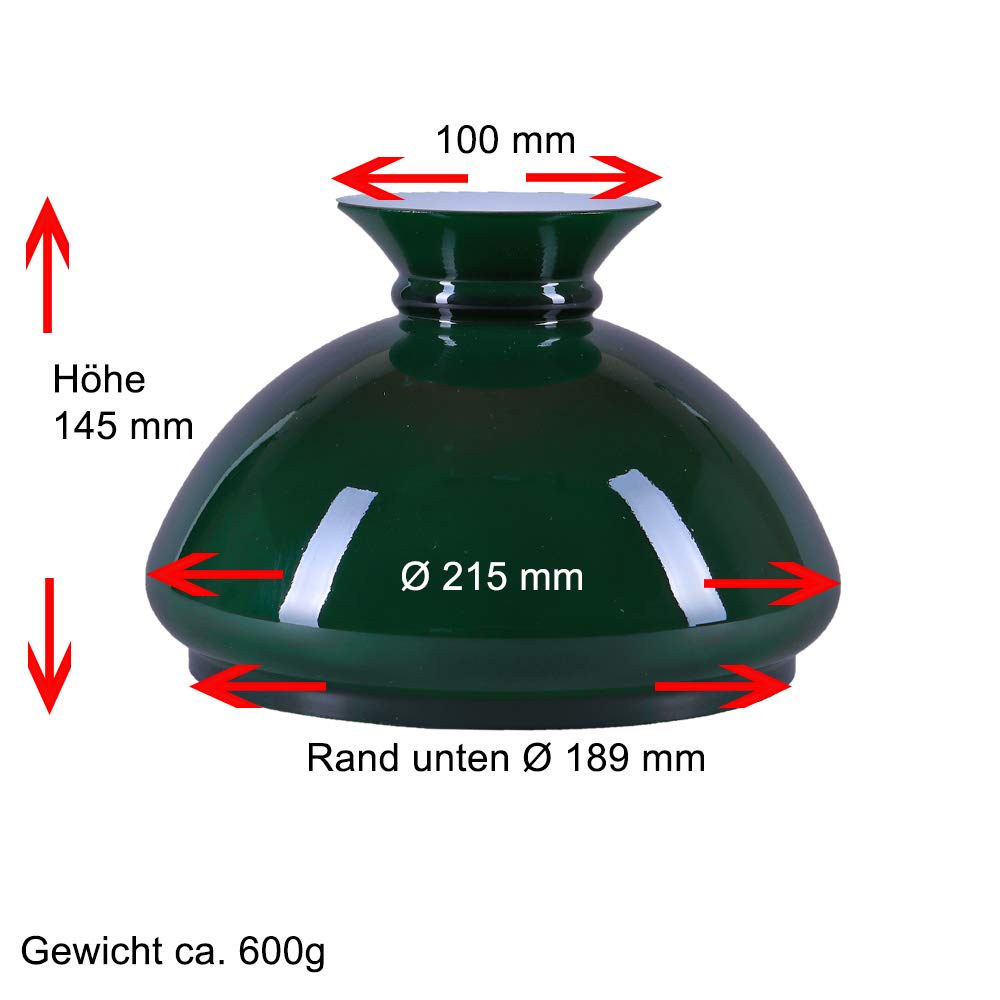Zylinderglas Ersatzglas Für Petroleumlampe – Opalglas Weiß Glänzend, 132 Mm Durchmesser, 198 Mm Hoch, Loch Ø 70 Mm