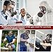 GQFOWE Full Face Gas Mask - Reusable Respirator Masks Survival Nuclear and Chemical with Activated Carbon Filters Against Gases/Organic Vapors/Chemical for Spray Paint,Industry,Sanding.