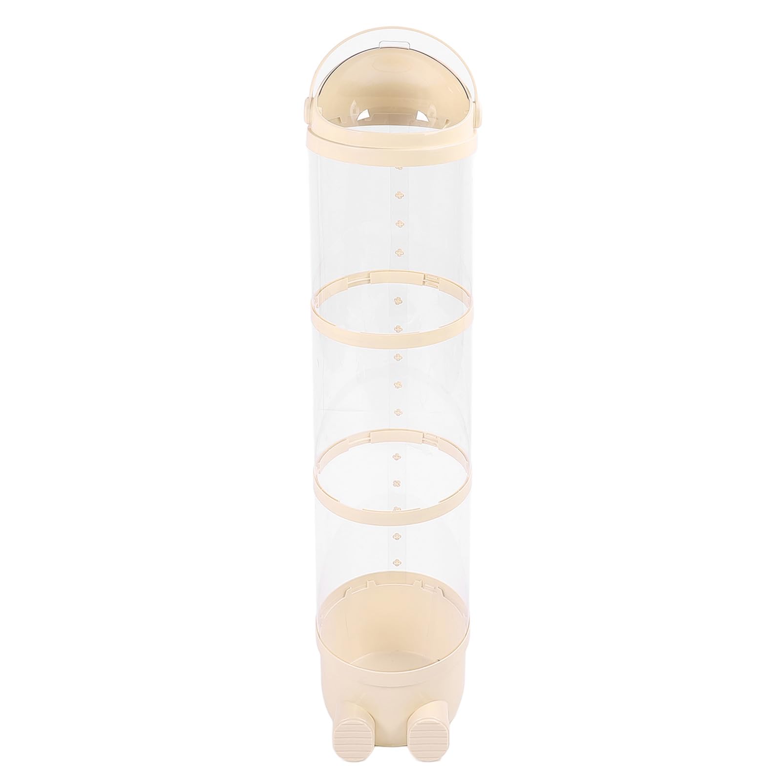 Generic Transparente Stofftier-Aufbewahrungsröhre, Niedlicher Plüschtier-Ausstellungseimer für Schlafzimmer, Langlebiger Kunststoff, 130 Cm, 1 Einheit (Cremegelb)