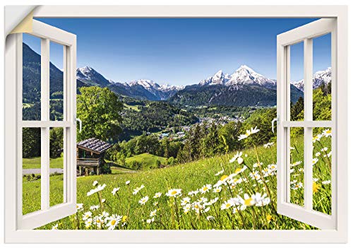 ARTland Wanddeko Wandtattoo selbstklebende Vinylfolie Fensterblick Fenster...
