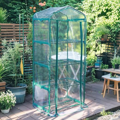Housse de rechange pour serre de jardin et balcon transparente - 4
