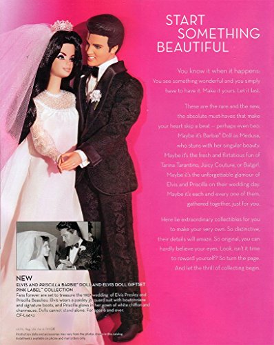 Mattel L9632 Barbie Collector Elvis And Priscilla Dolls Wedding Day Collector Set thumb #1