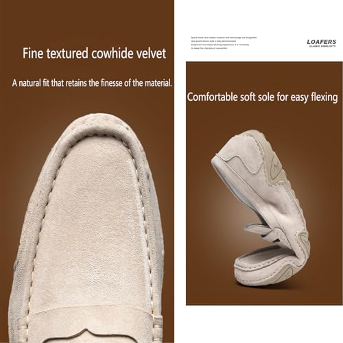 Men's Business Vintage Suede Flat Driving Loafers Outdoor Comfortable Non-Slip Lightweight Casual Boat Shoes3
