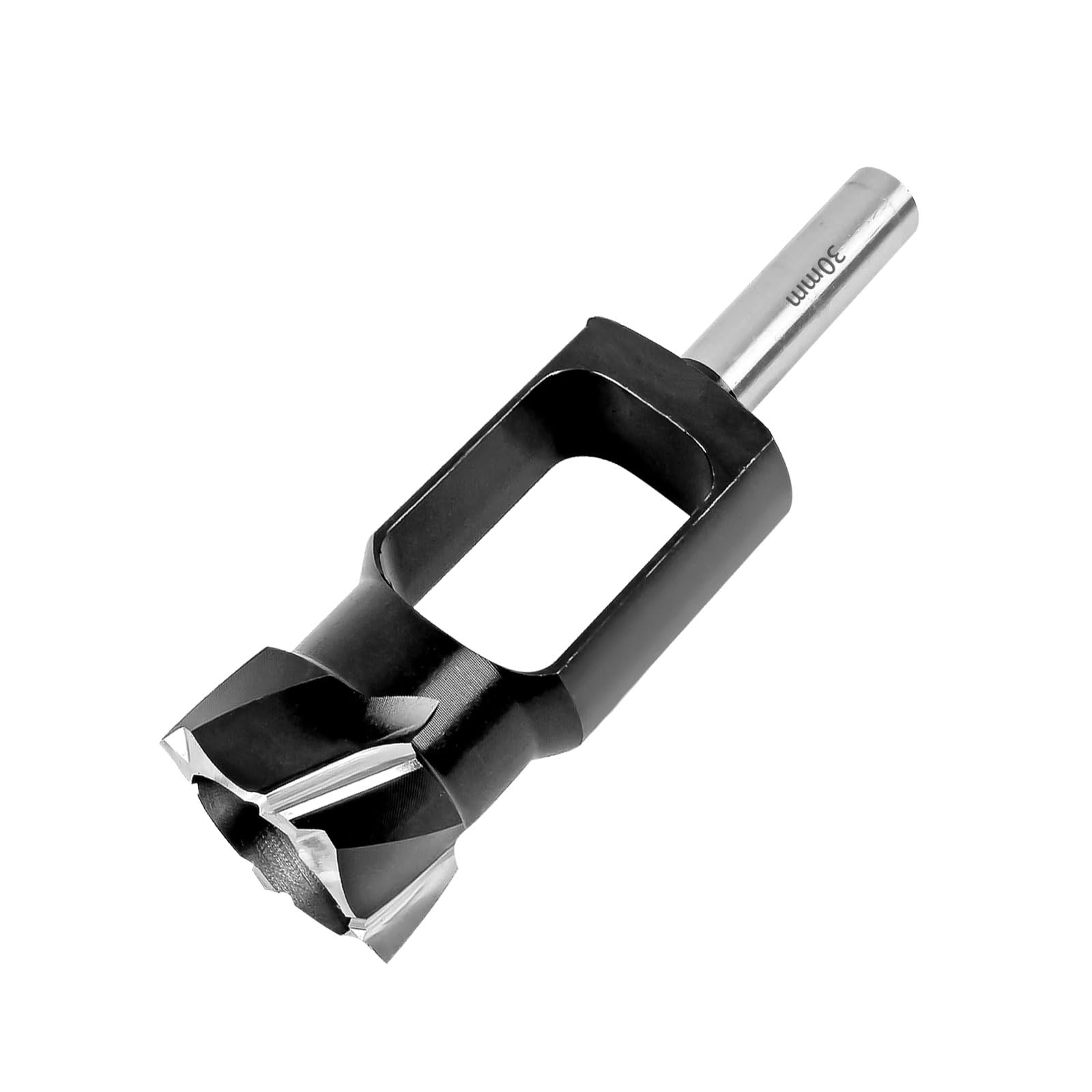 Dowel Plug Cutter Tenon Drill Bit, Wood Plug Hole Cutter, Tenon Dowel Deep Plug Drill Woodworking Cutter, Tapered Sealing Plug Cutter 13mm Shank for Furniture Making (30mm)