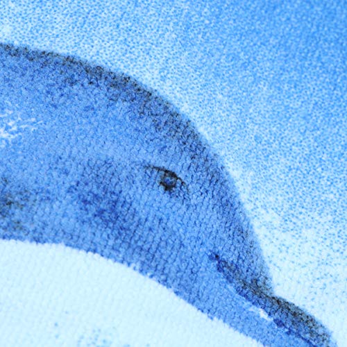 CLISPEED BESPORTBLE Casal Golfinho Dos Desenhos Animados Impresso Toalha de Secagem Rápida Absorvent