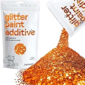 Glitter Paint for Walls Copper Additive Emulsion Latex Acrylic Sparkles Extra Chunky Interior Painting 100g / 3.5oz