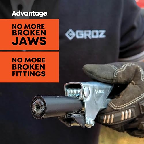 Image of Groz All New 6 Kg Bucket Grease Pump with Quick Lock Coupler | One Hand Operation Pump | Multiple Modes | High Pressure Grease Pump 6 Kg | Upto 4000 psi & 9 gm /stroke | VGP /6A /Q