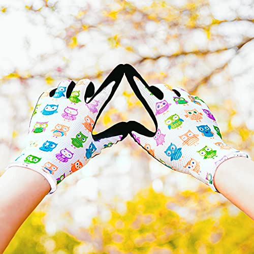 Kids Garden Gloves - Promedix - Children Gardening Gloves Gardening Gloves For Kids 2Pairs(6~9 Years Old) #TOP5