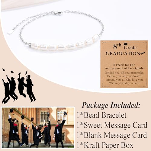 Image of 5th /6th /8th Grade Graduation Gifts for Girls Grad Gifts 2026 Graduation Bracelets Primary Middle School