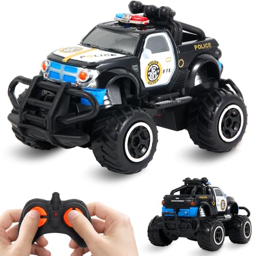 Pup Go Coche Teledirigido Niños 3 4 Años, RC Coche De Juguete, Fuerte, Sensible, Coche Radiocontrol Mini Coche Teledirigido Niña, Moto Camion Radio Control de Coches Juegos Niños 5 6 7 Años(Negro)