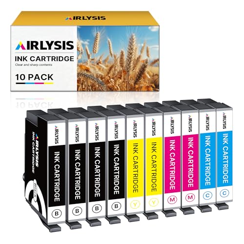 AIRLYSIS Cartouche pour Epson Compatible pour 604XL Encre pour Epson Expression Home XP-2200 XP-2205 XP-3200 XP-4200 XP-4205 XP-3205 Workforce WF-2910 WF-2930...