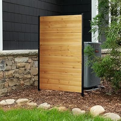 Enclo Fairmont Privacy Screen, Cedar Wood DIY No Dig Kit