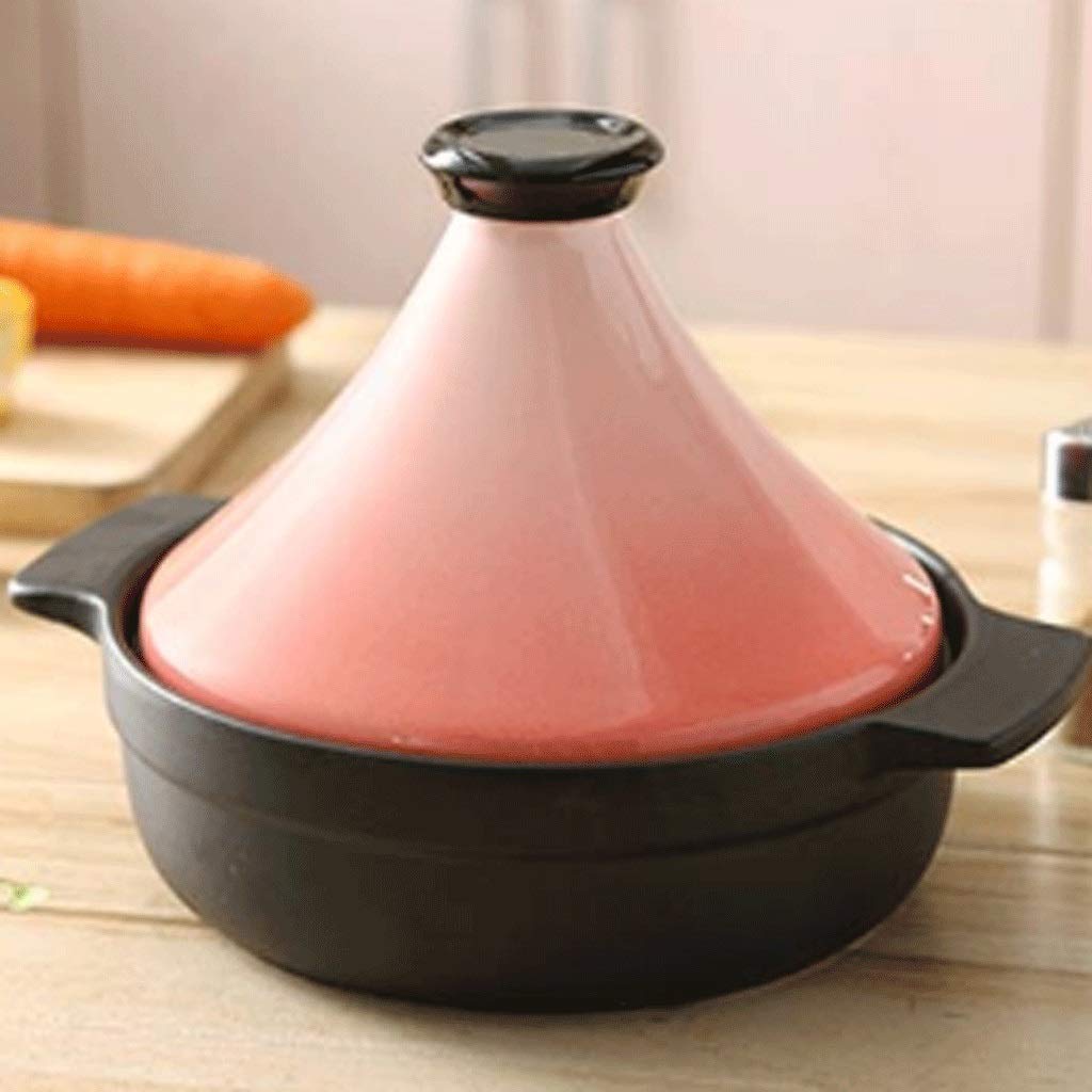 La casseruola rosa bella e semplice resistente ad alta temperatura e resistente può essere utilizzata for stufare la zuppa (Color : A)