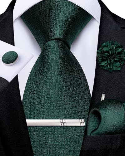 Image of DiBanGu Silk Zipper Ties for Men, Formal Pre-tied Necktie | Adjustable Tie,6PCS,Various Design Styles,Jacquard Woven,Skin-friendly,Practical Gift,Great for Wedding Party,Business Formal