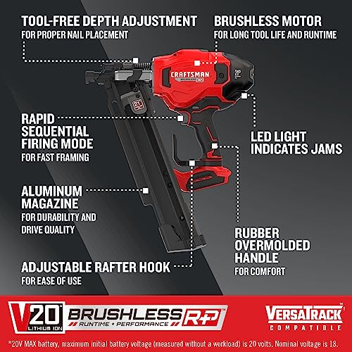 CRAFTSMAN CMCN621PLB Cordless Nailer
