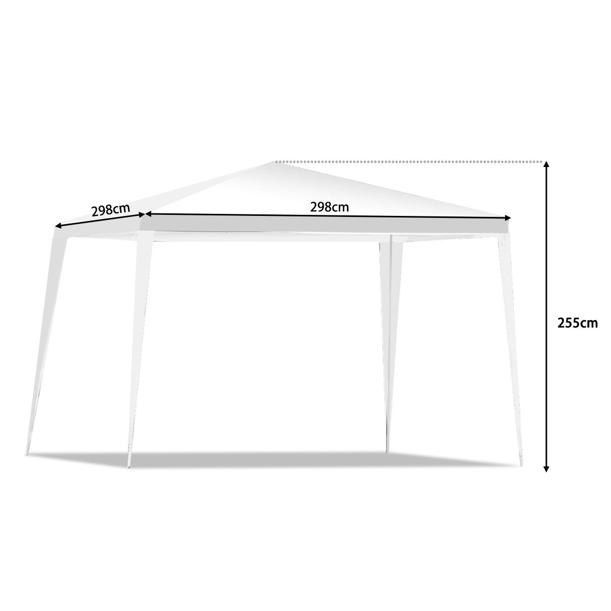 RELAX4LIFE Carpa Plegable 3x3M Resistente al Agua y la Luz Solar, Carpas para Exteriores con 4 Cuerdas de Viento, 8 Clavos y Bolsa de Transporte, Cenadores para Jardín, Camping (3X3M)