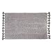 Produktbild iDesign Tassel weicher Badteppich, rechteckiger Badvorleger aus Baumwolle, grau
