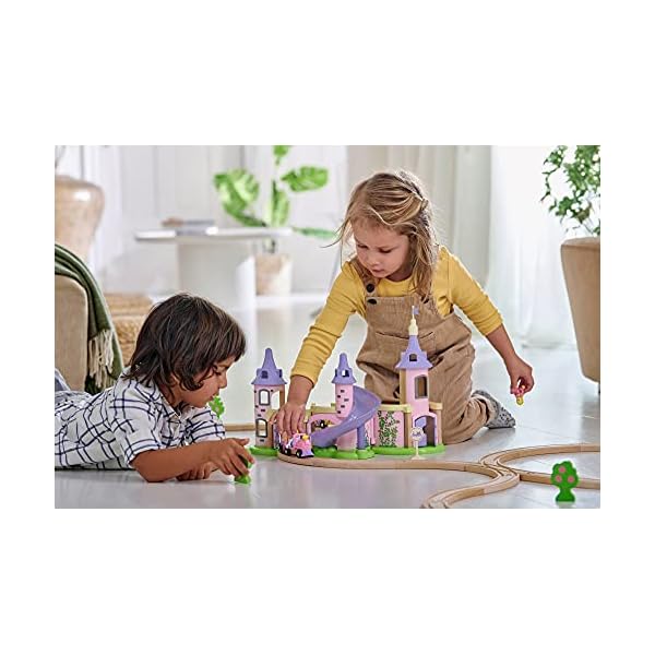 BRIO Disney Princess 33312 Traumschloss Eisenbahn-Set - Märchenhafte Ergänzung Holzeisenbahn - Empfohlen ab 3 Jahren – Bild 6