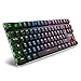 Sharkoon PureWriter RGB TKL Mechanische Low Profile-Tastatur (RGB Beleuchtung, blaue Schalter, flache Tasten, Tenkeyless, Beleuchtungseffekte, abnehmbarem USB Kabel) schwarz
