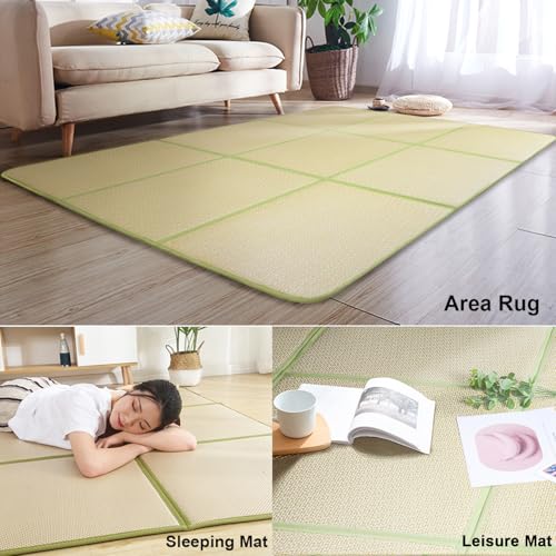 Tatami de ratán MYOYAY 71" x 71" espuma memoria miniatura 5
