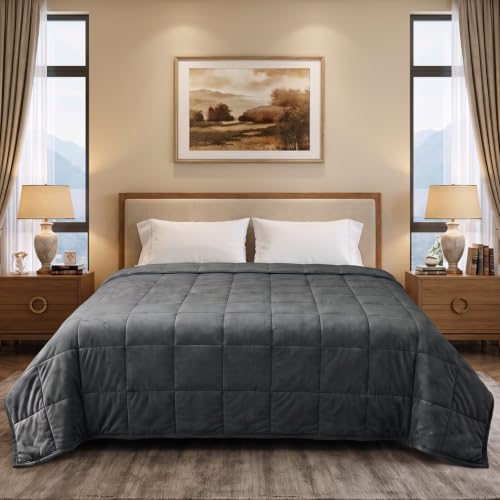 WOLTU Gewichtsdecke 11kg 200x230cm, Entspannungsdecke für Erwachsene – Ansicht 4
