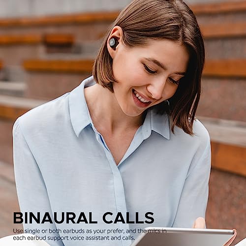 Soundpeats Upgraded Truefree Plus True Wireless Earbuds Bluetooth 5.3 Earphones With Built In Mic In-Ear Stereo Headphones For Sport, Deep Bass, Binaural Calls, One-Step Pairing, 56H Playtime #TOP5