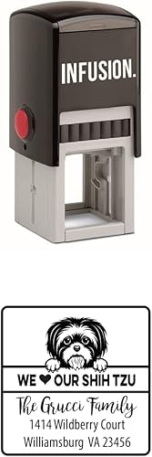Vista 52 de Infusion Sello de goma cuadrado personalizado para raza de perro (Labrador Retriever)