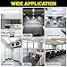 BeckTour 1x4 Led Flat Panel Light Surface Mount 2-Pack, 40W/4980LM, 5CCT 3000K/3800K/4500K/5200K/6000K Selectable, Flush Mount Ceiling Light for Kitchen, Garage, Hallway, Office, ETL