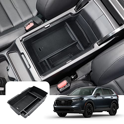 LFOTPP 2023 2024 2025 CRV Center Console Organizer for Hnoda CRV Console Tray for [2023-2025 CRV EX/EX-L/CR-V Hybrid Sport/CR-V Hybrid Sport Touring] CRV Acces 2023 CRV Hybrid Console Organizer Tray