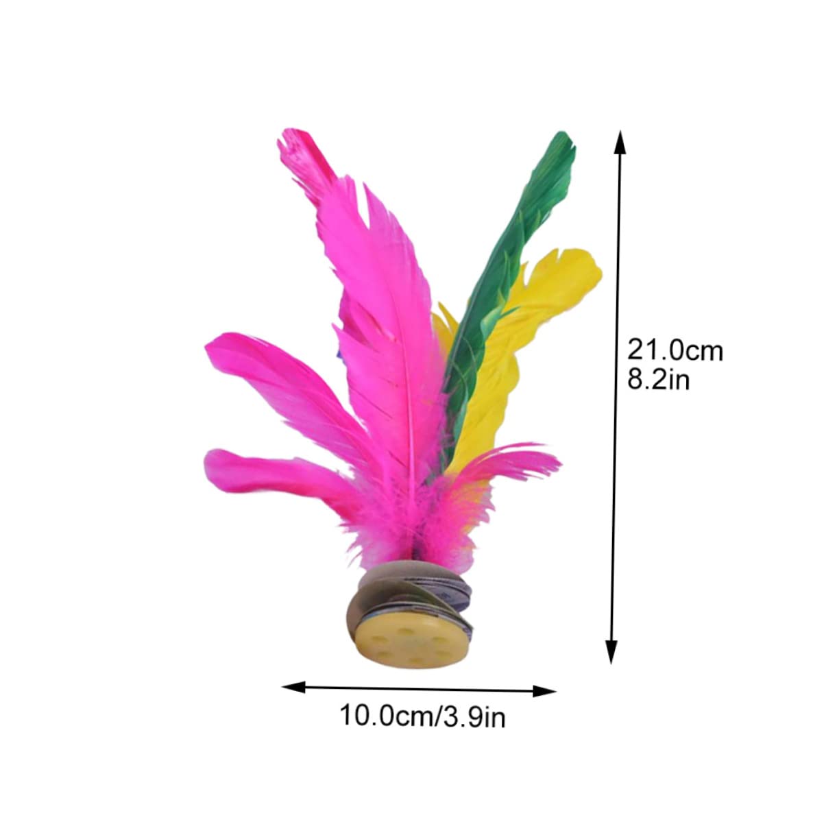 SUPVOX 12pcs Foot Exercise Game Shuttlecocks Traditional Jianzi Sports Toys Made of Material