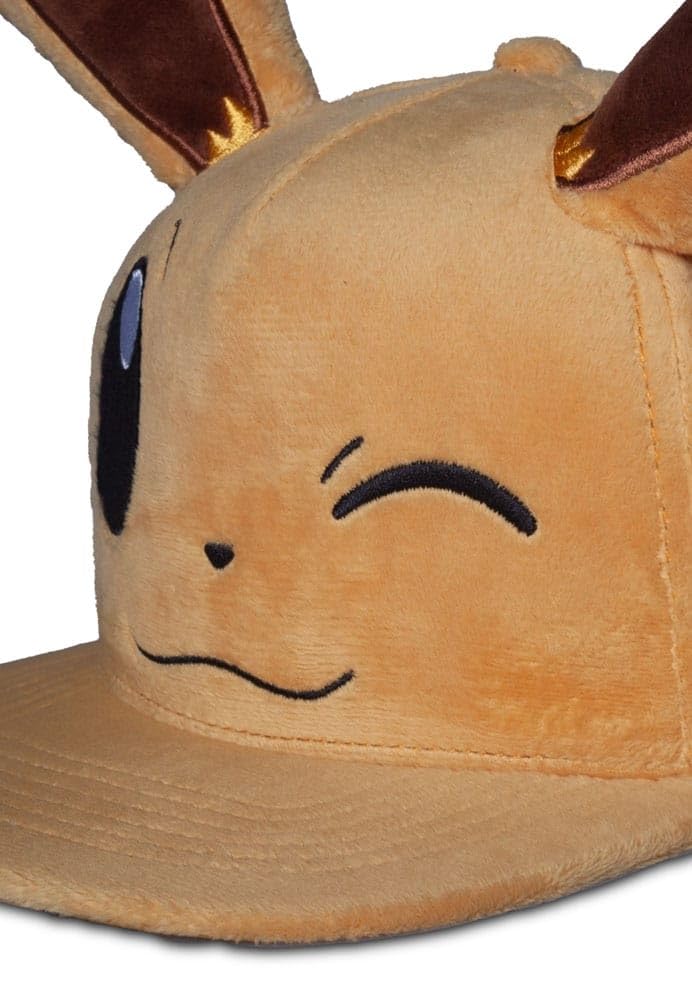 Difuzed Pokemon Winking Eevee Novelty Gorra de béisbol, talla única, marrón, Talla única