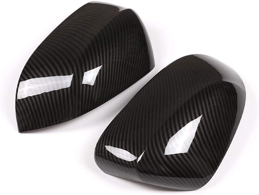 ABS Exterior Side Rearview Mirror Cap Cover Trim For BMW X5 X6 X7 F15 F16 G05 G06 G07 2014-2019 (Carbon Fiber)