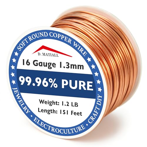 D.MATIALL 16 Gauge Copper Wire