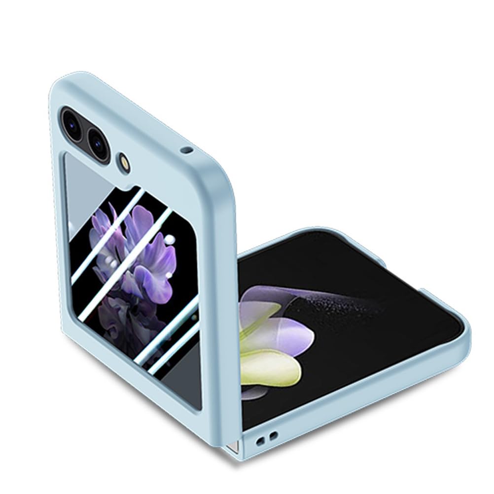 Housse pour Samsung Galaxy Z Flip 7, Ultra Mince Étui avec Screen Caméra Protection Dur PC Coque Anti-Rayures,Noir,Flip 7