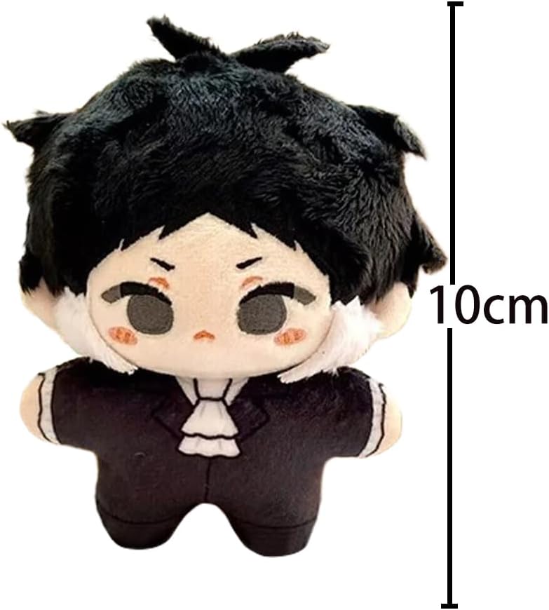 YLQANONG Nakahara Chuuya Figure Pillow Dazai Osamu/Akutagawa Ryunosuke Soft Pillow Stuffed Cushions Anime Figures Bag Pendant 3.94IN
