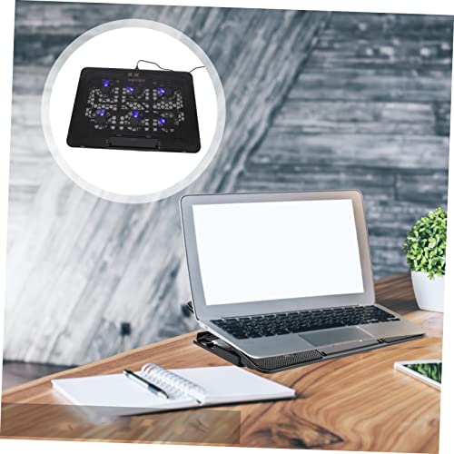 Base con ventilador ajustable para laptop negra miniatura 5