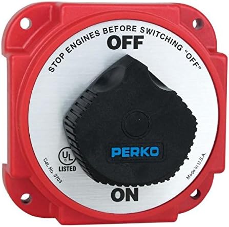 Perko 9703DP Heavy Duty Battery Disconnect Switch w/ Alternator Field Disconnect