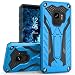 Zizo Static Series Compatible with Samsung Galaxy S9 Case Military Grade Drop Tested with Built in Kickstand Blue Black